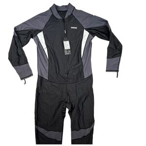 COPOZZ Mens Full Body Skin Suit Long Sleeve Rash Guard Swimsuit Dive suit